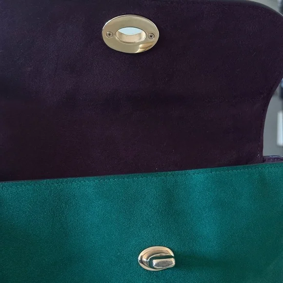 Kelly Green Coach Marlie Top Handle - Picture 5 of 5